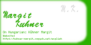 margit kuhner business card