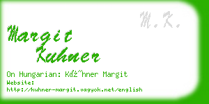 margit kuhner business card